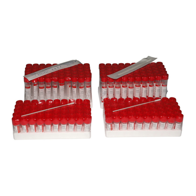 Home Collection RT PCR Self Test Kit 3ml Virus Sample Red Tube