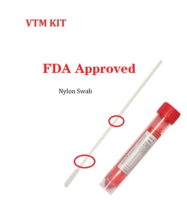 Nasal Oral Nylon Swab Stick VTM Kit Sterilization Packaging