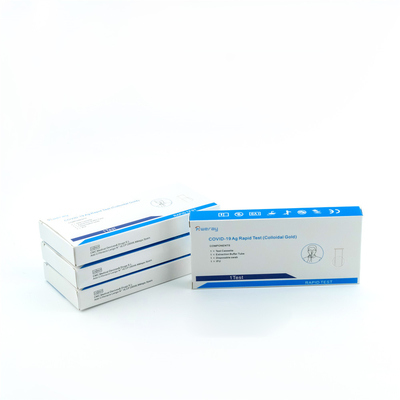 ISO 13485 Colloidal Gold Covid 19 Test Kits Self Test Single Package