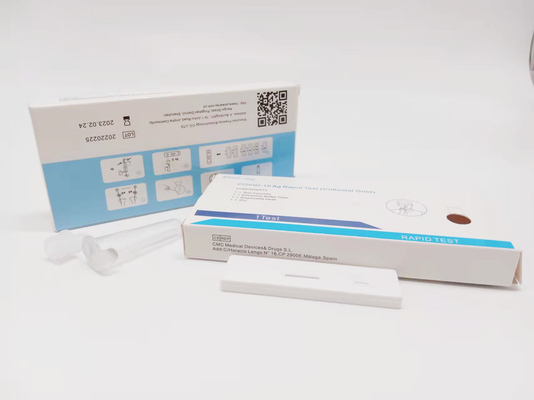ISO 13485 Colloidal Gold Covid 19 Test Kits Self Test Single Package